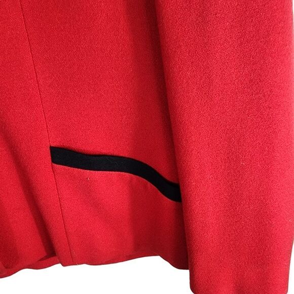 Pendleton Vintage Wool Red 1990s Blazer Jacket - Picture 5 of 13